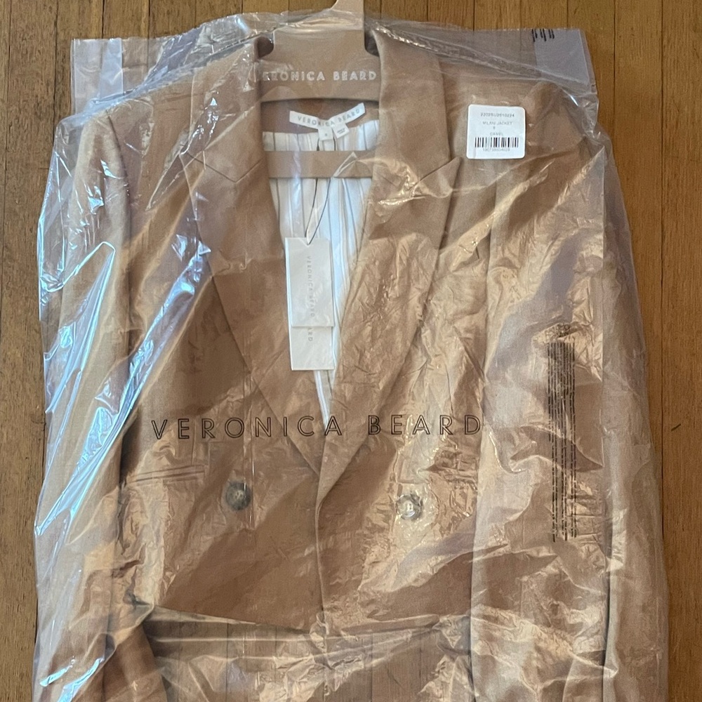 NWT Veronica Beard Milani Linen Cropped Jacket - Picture 10 of 13